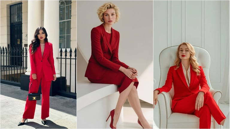 Die Prinzessin von Wales und ihr roter Anzug