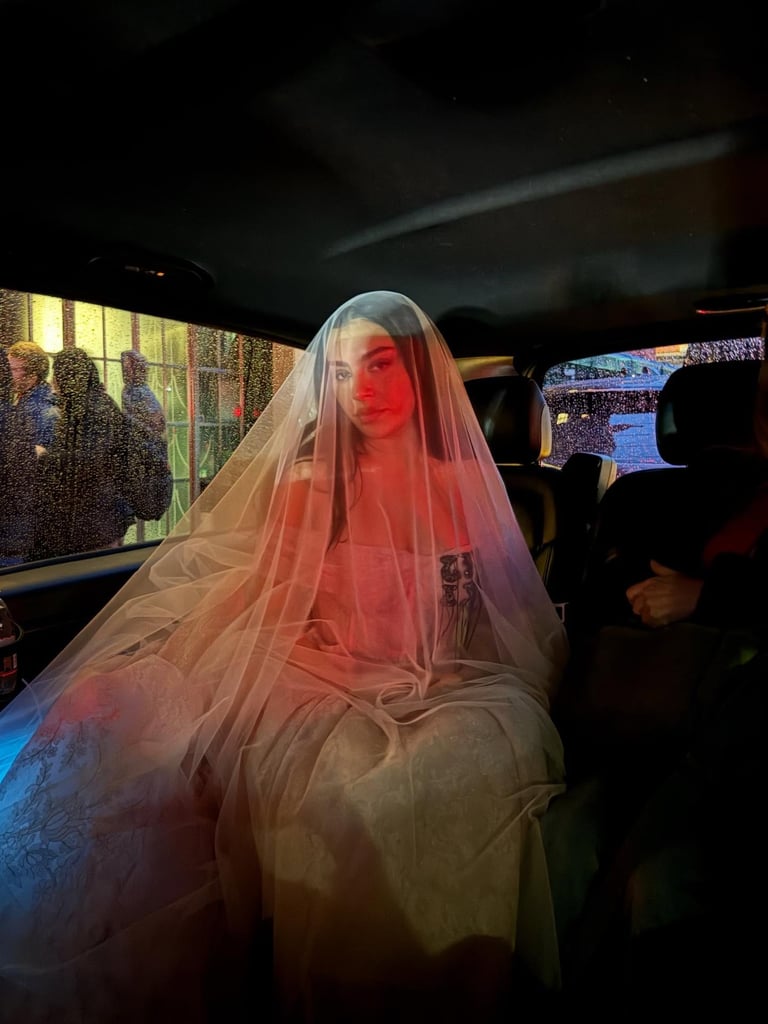 Charli XCX Plays The Bride at Wuthering Heights Premiere in London