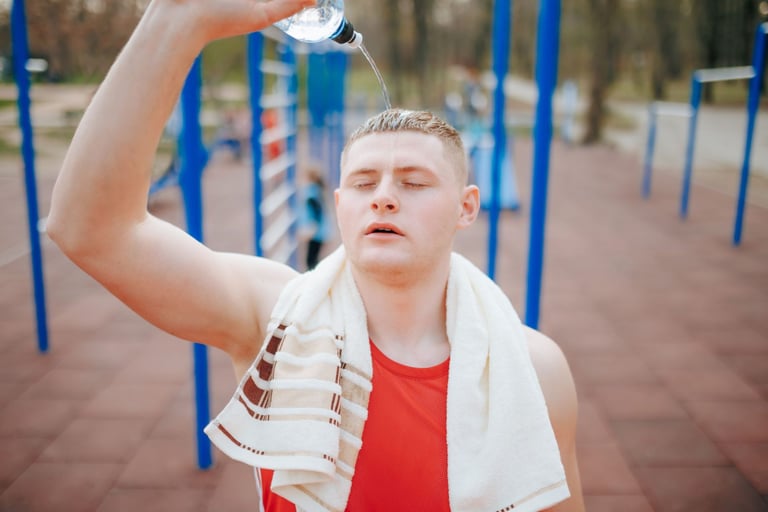 Um guia para prevenir a exaustão pelo calor durante o exercício.