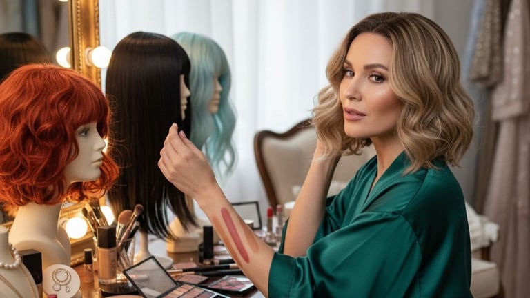Come abbinare la parrucca al trucco e all'abito? 