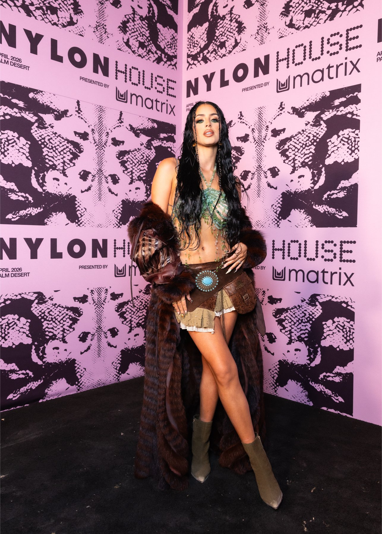 NYLON House in the Desert Presented by Matrix & DJ Set by Diplo B2B HUGEL