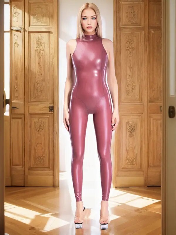 Stylish Latex Bodysuit for Women - Fashion-Forward & Fierce