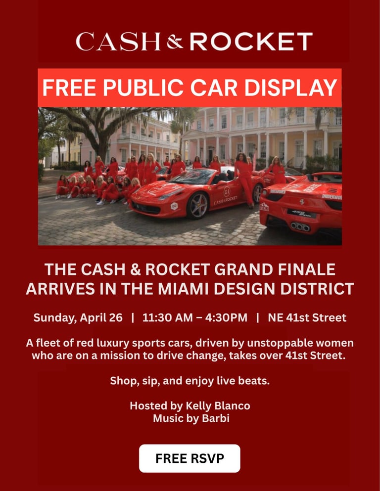 Cash & Rocket 2026 U.S. Car Tour Grand Finale Rolls into Miami Design District This Sunday