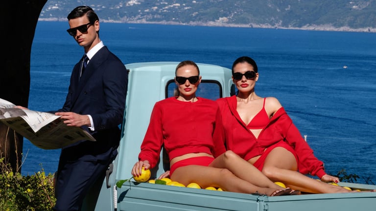 SKIMS Riviera Collection: Vintage Swimwear & Resort Glamour