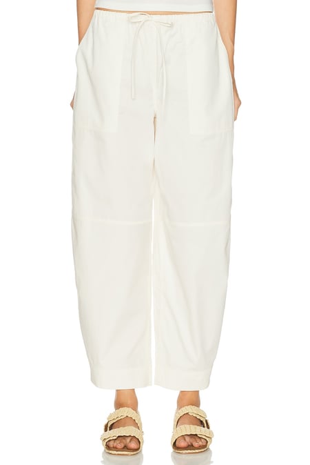 EAVES Lana Cropped Barrel Leg Pant