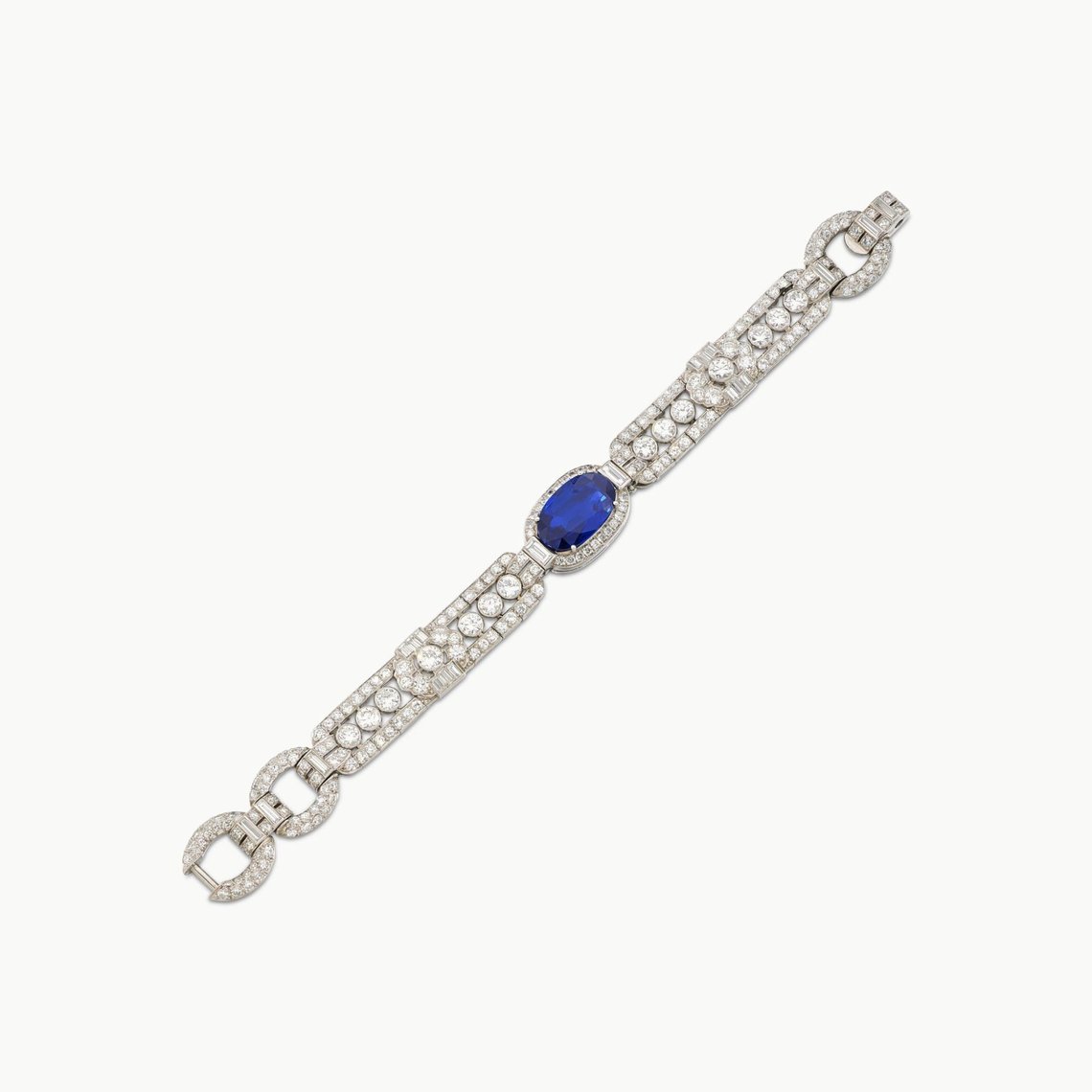 Lot 619. Cartier, Attractive Sapphire and Diamond Bracelet, est. 400,000 - 630,000 CHF