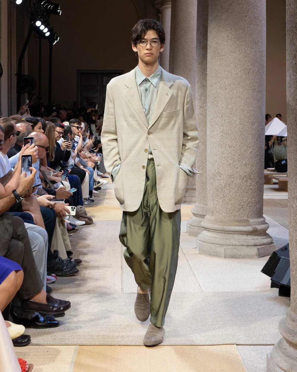 Giorgio Armani Men's Spring 2027: Leo Dell'Orco Brings Denim to the Palazzo