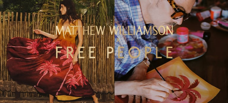 Capsule collection Matthew Williamson x Free People ispirata a Maiorca