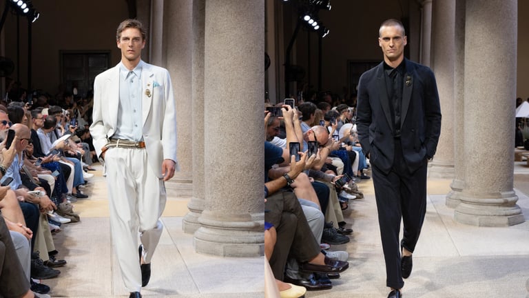 Giorgio Armani Men's Spring 2027: Leo Dell'Orco Brings Denim to the Palazzo