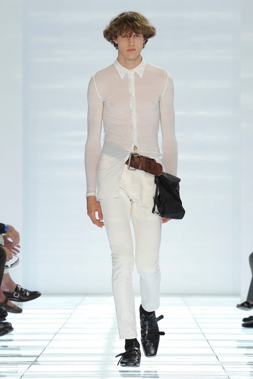 Prada Men's Spring 2027 Puts Jeans at the Center and Removes Everything Else