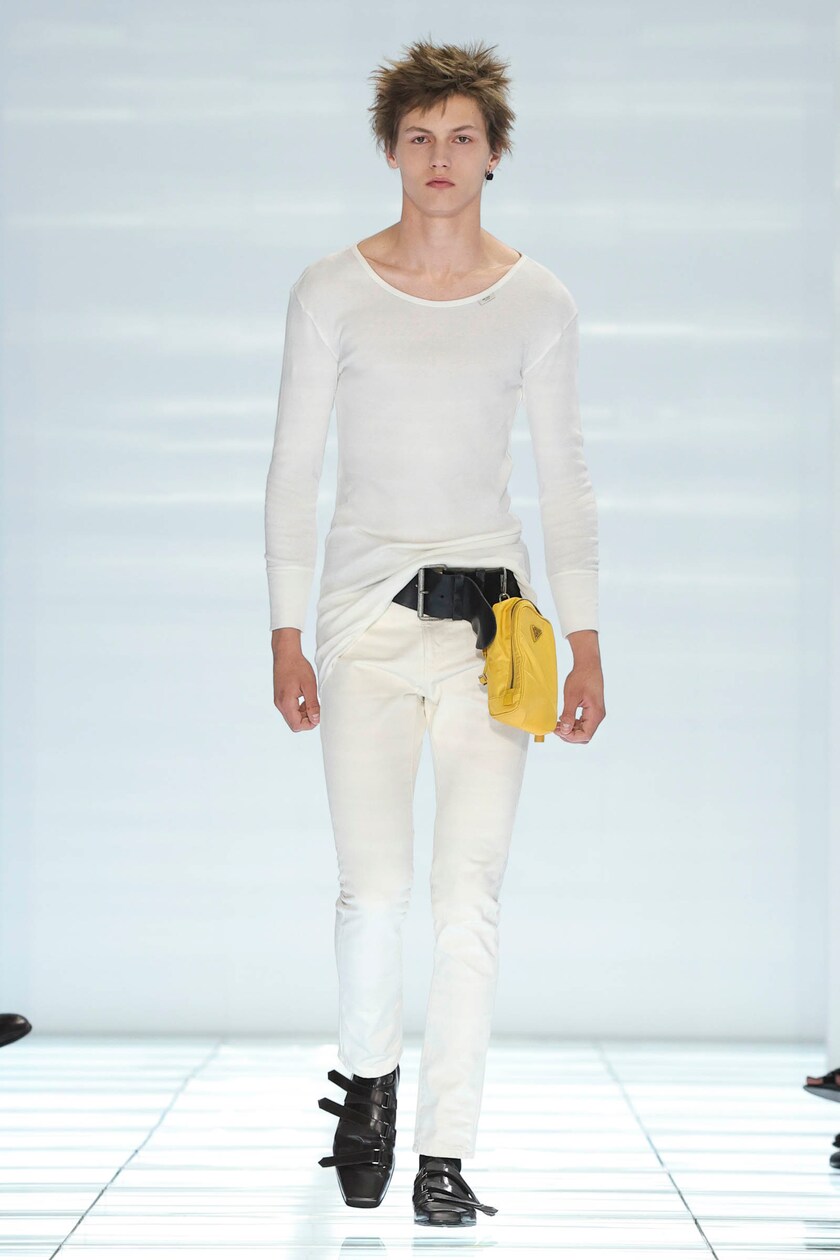Prada Men's Spring 2027 Puts Jeans at the Center and Removes Everything Else