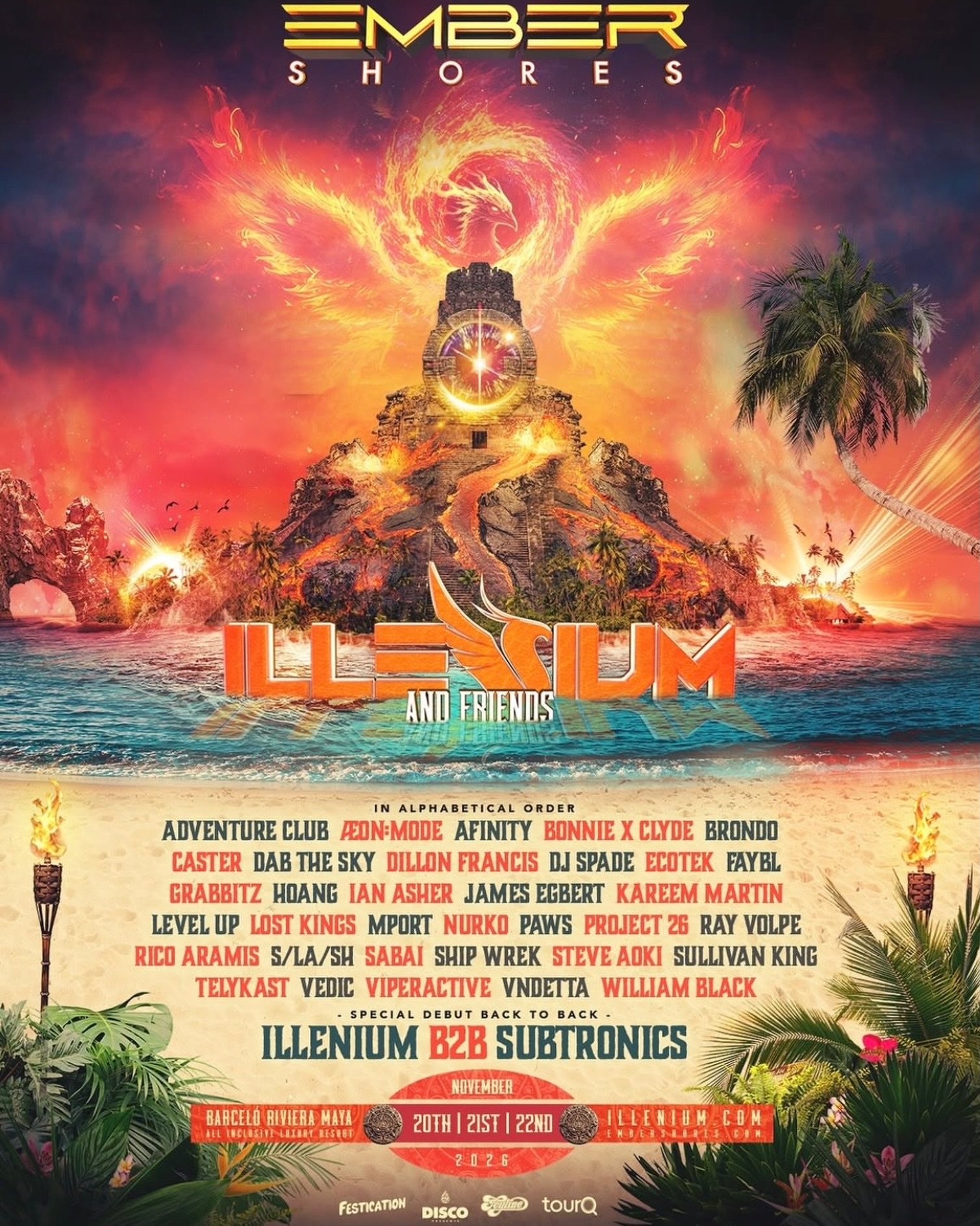 ILLENIUM Reveals Ember Shores 2026.