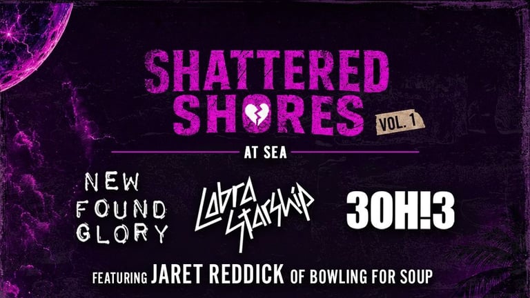 3OH!3, New Found Glory and Cobra Starship to Headline Inaugural Shattered Shores Music Cruise Cover