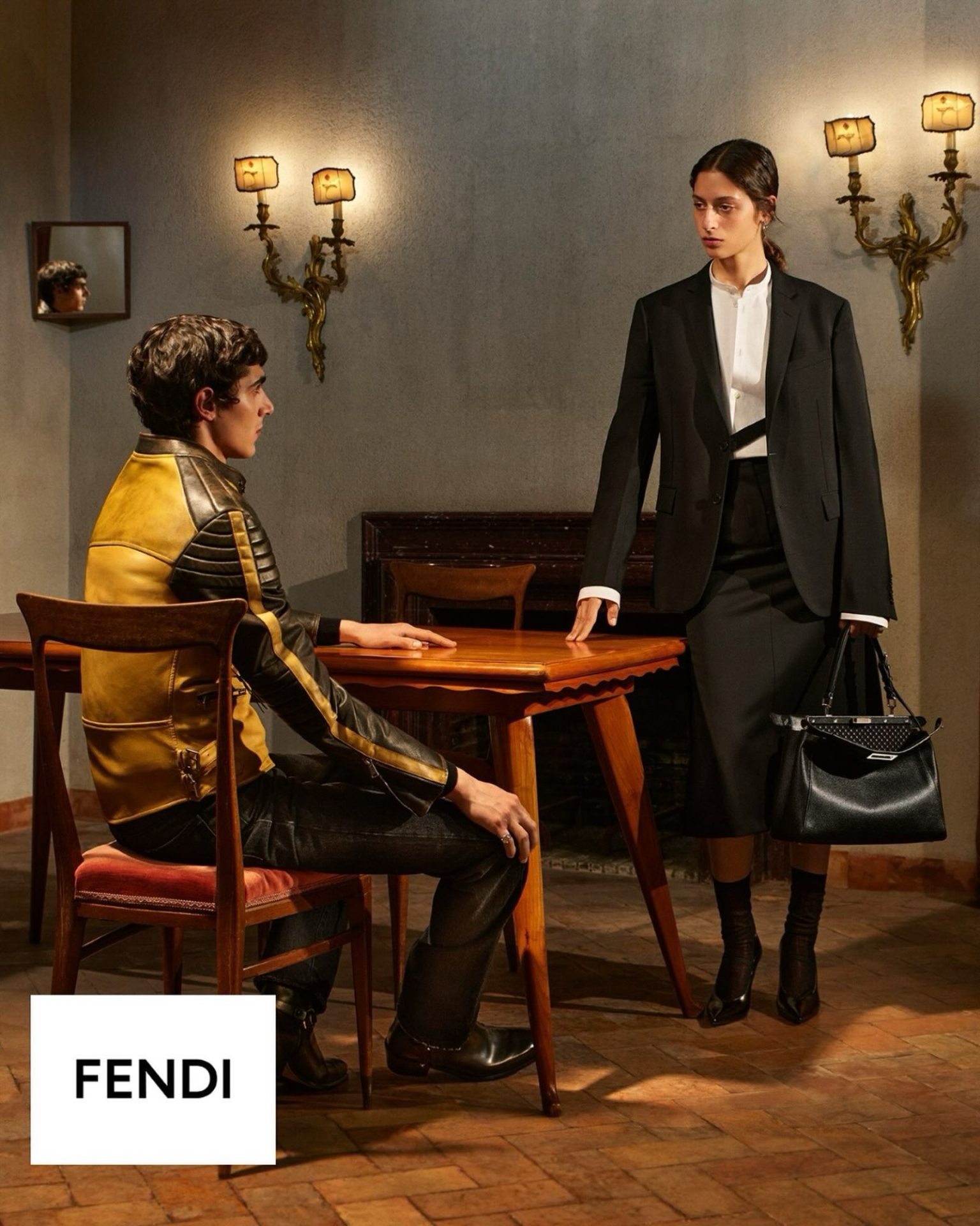 In Maria Grazia Chiuri's First Fendi Campaign, Rigor and Romance Share a Wardrobe