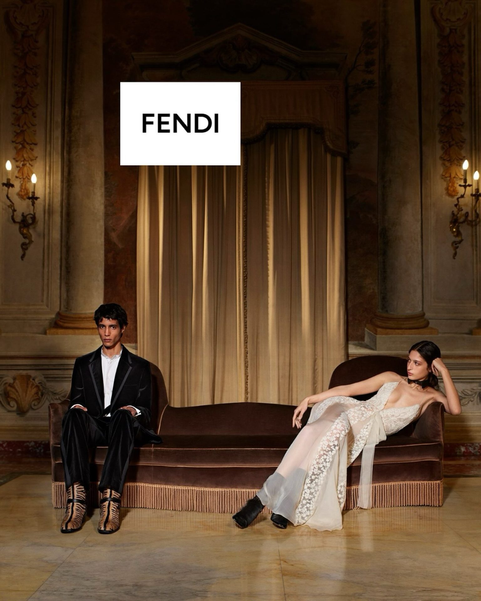 In Maria Grazia Chiuri's First Fendi Campaign, Rigor and Romance Share a Wardrobe