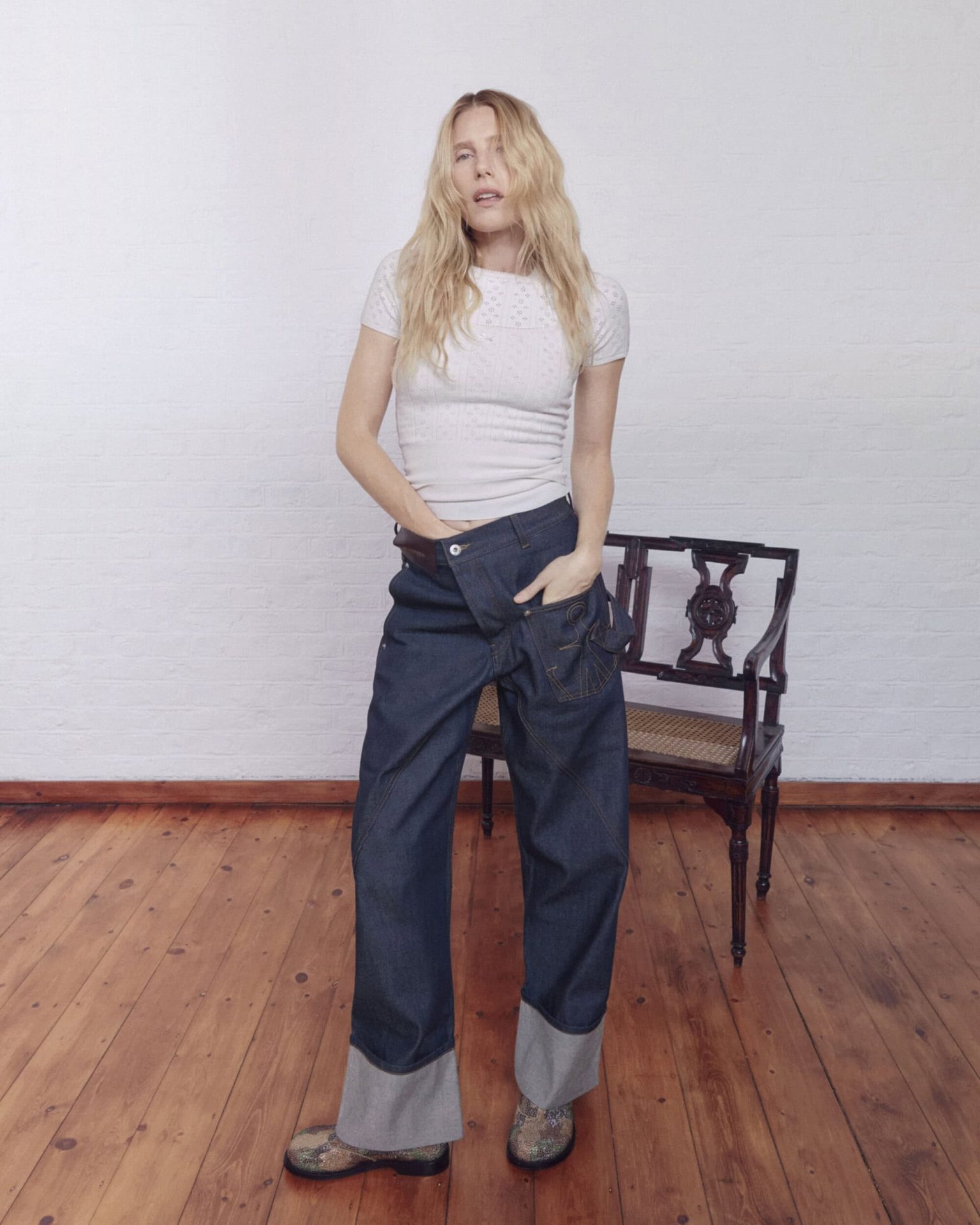 Campagne JW Anderson Twisted Denim : Dree Hemingway