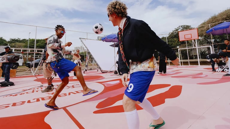 KidSuper x Havaianas: Colm Dillane Paints São Paulo Soccer Court
