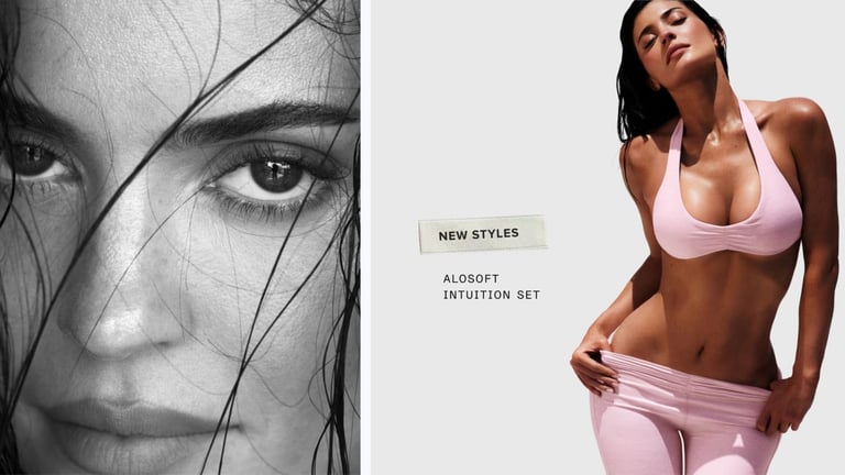 Kylie Jenner Stars in Alo Yoga’s Pink Marshmallow Campaign