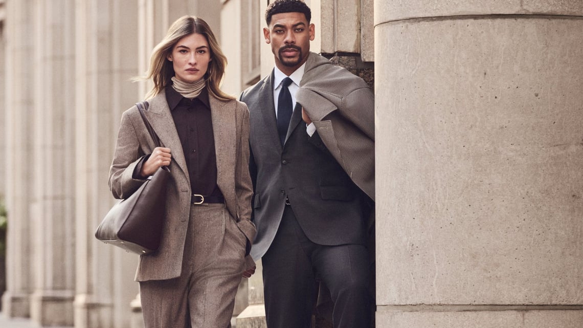 BOSS Fall 2026 Tailoring Campaign Starring Aaron Pierre and Grace Elizabeth