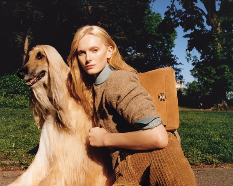 Alex Consani Fronts Tory Burch Fall-Winter 2026 Campaign at Central Park