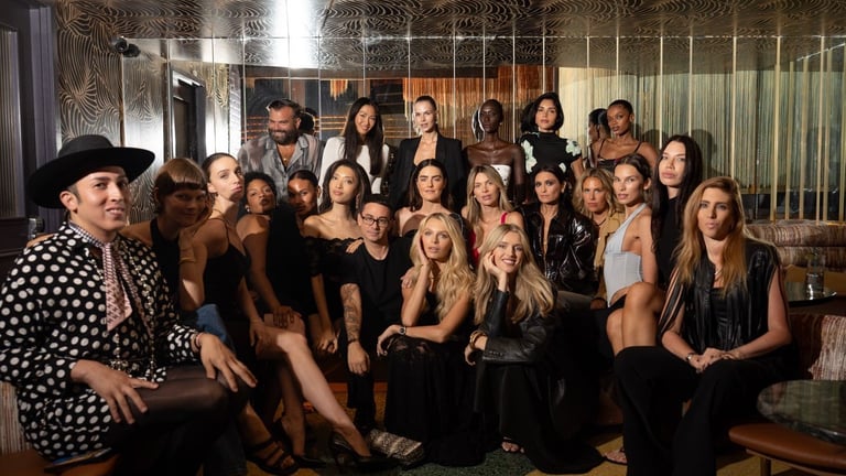 Christian Siriano & Models - Bar Bas NYFW Pre-Show Model Dinner - 9_8_26