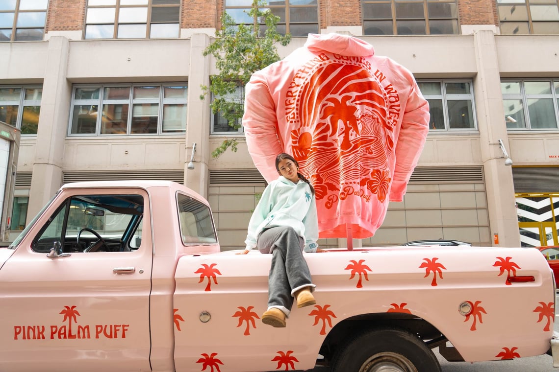 Pink Palm Puff Takes Its Oversized Hoodie to NYFW 2026
