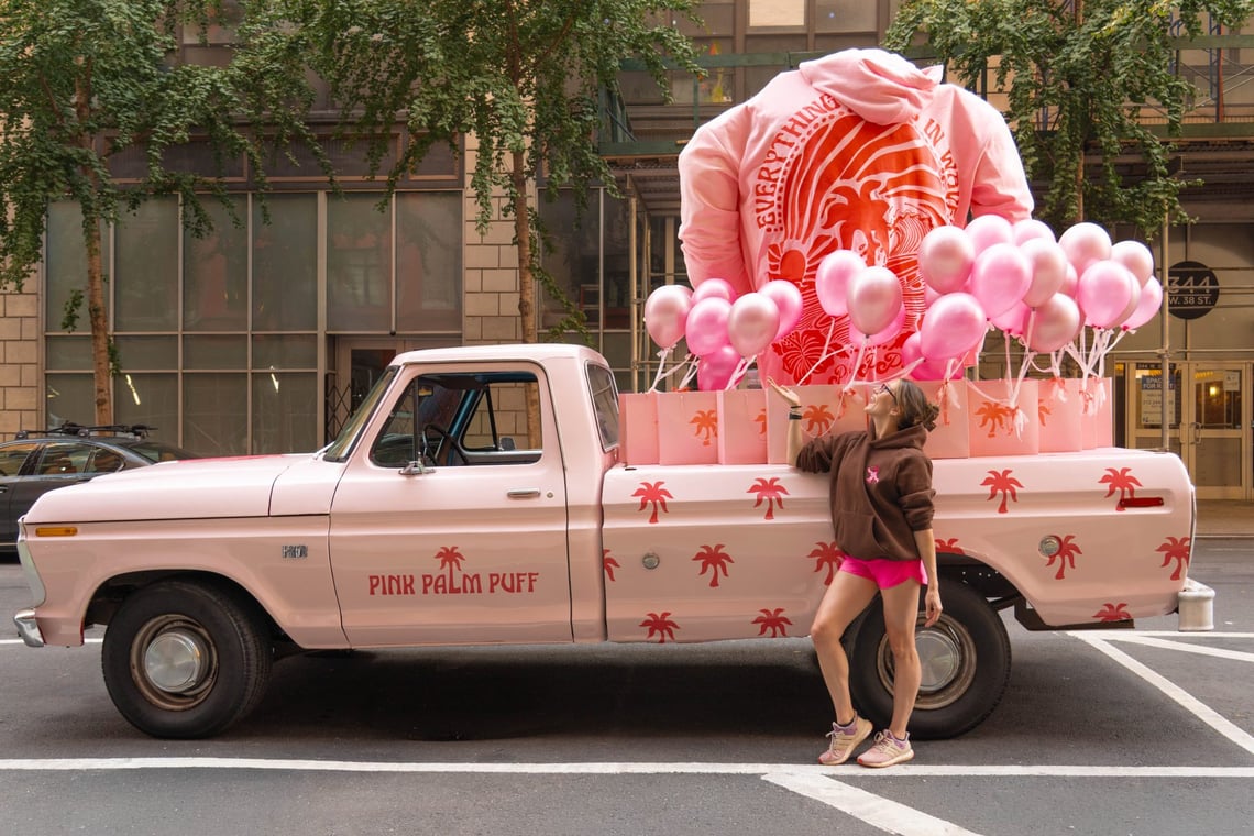 Pink Palm Puff Takes Its Oversized Hoodie to NYFW 2026