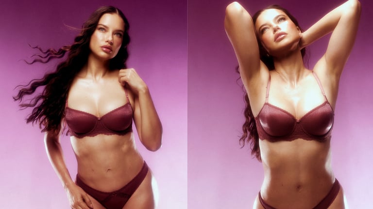 Victoria's Secret Wicked Sheer Shimmer Bra Campaign: Adriana Lima