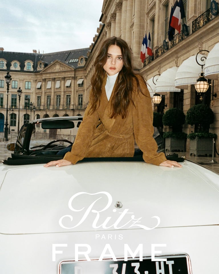 Frame and Ritz Paris Cast Charlotte Lawrence for '24 Hours in Paris'