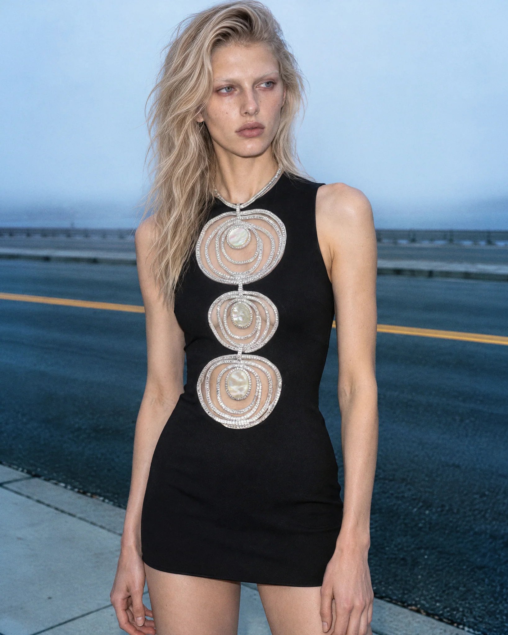 David Koma Spring 2027: Crystal Spirals, Fringe and AI