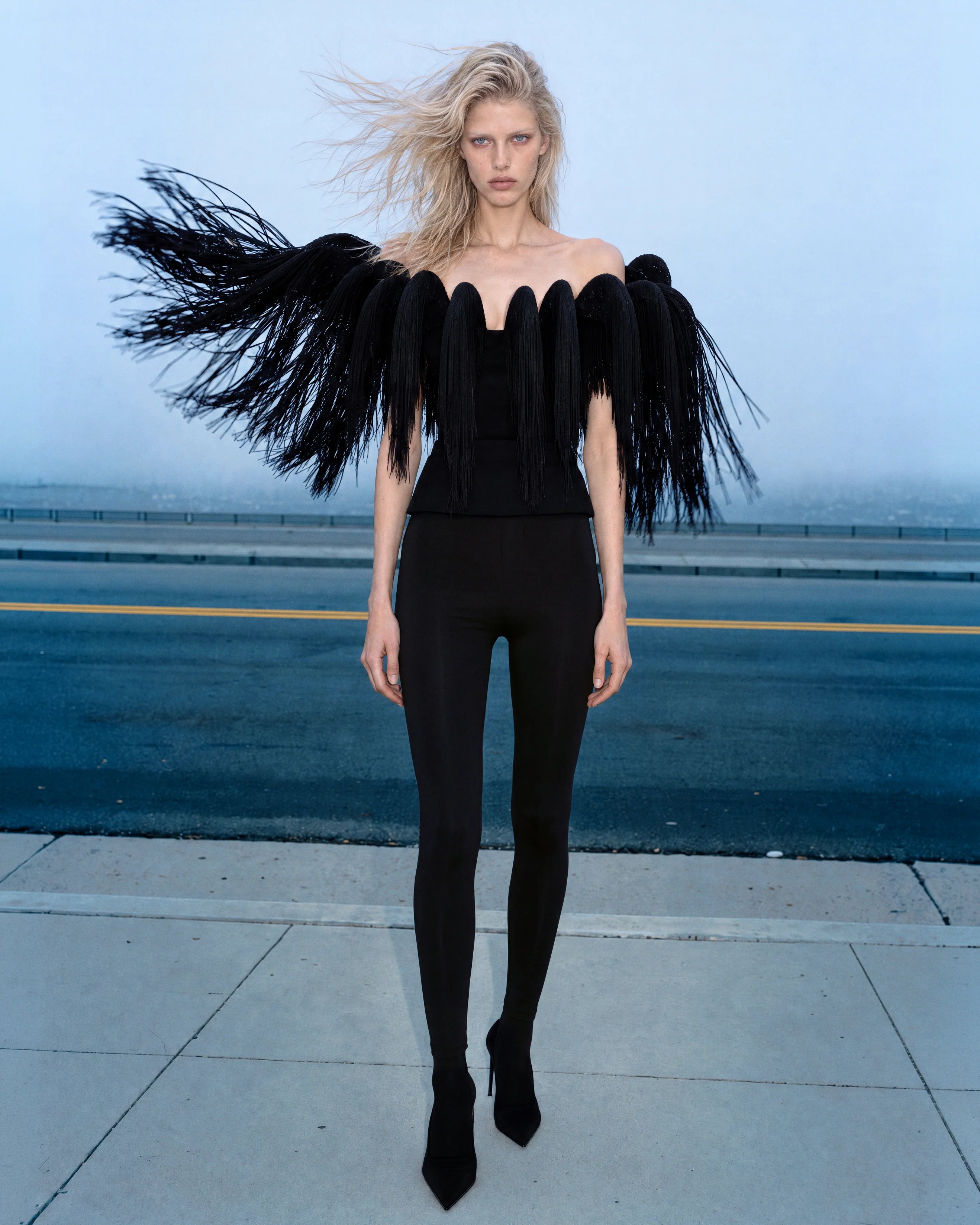 David Koma Spring 2027: Crystal Spirals, Fringe and AI